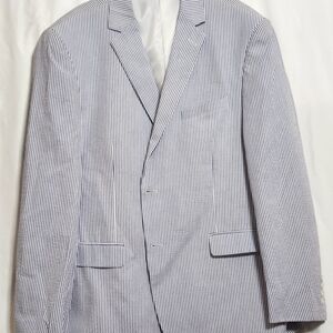 EUC Saddlebred Navy Pinstripe Blazer